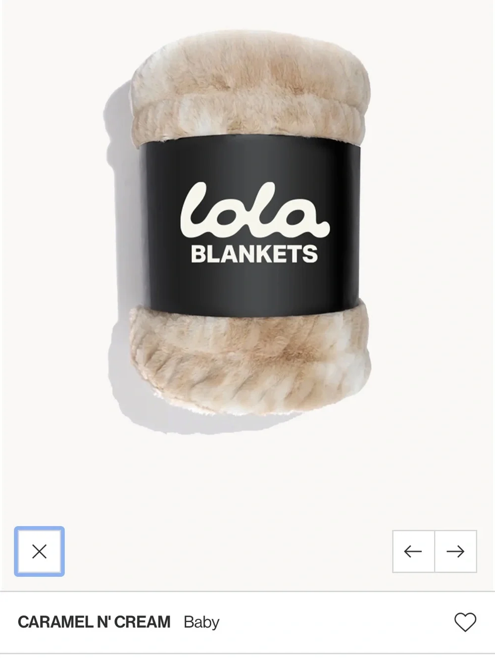 lola Caramel & Cream Plush Throw Blanket